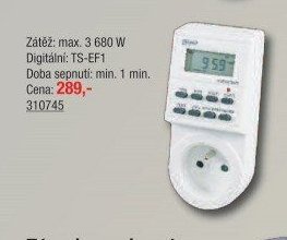 Digitální spínací zásuvka TS-EF1