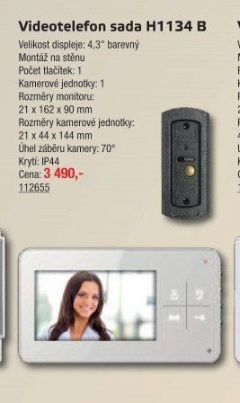 Videotelefon sada H1134 B