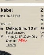 Prodlužovací kabel 10 m
