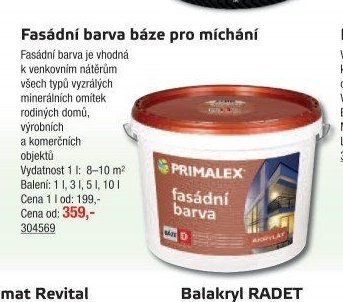 Fasádní barva báze pro míchání