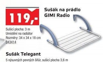 Sušák na prádlo GIMI Radio