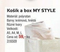 Košík a box MY STYLE