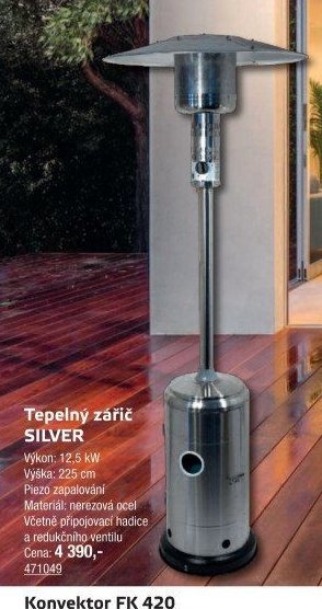 Tepelný zářič SILVER