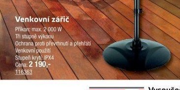 Venkovní zářič