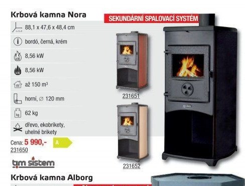 Krbová kamna Nora