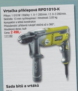 Vrtačka příklepová RPD1010-K