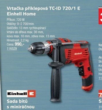 Vrtačka příklepová TC-ID 720/1 E Einhell Home