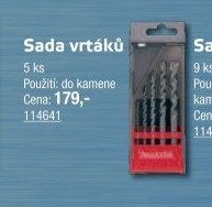 Sada vrtáků 5 ks