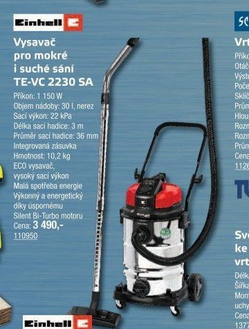 Vysavač pro mokré i suché sání TE-VC 2230 SA