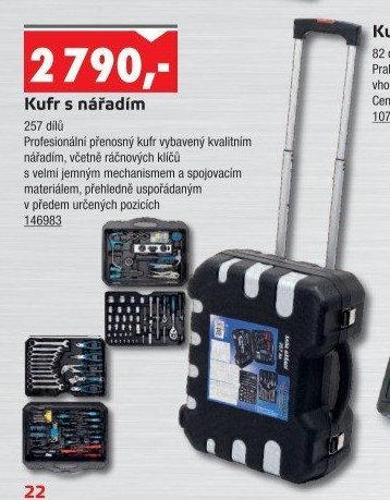 Kufr s nářadím 257 dílů