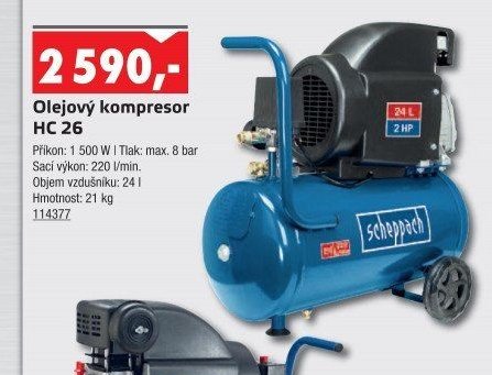 Olejový kompresor HC 26