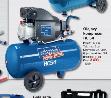Olejový kompresor HC 54
