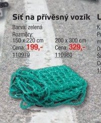 Síť na přívěsný vozík