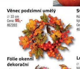 Věnec podzimní umělý