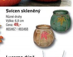 Svícen skleněný