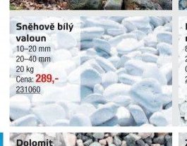 Sněhově bílý valoun