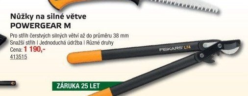 Nůžky na silné větve POWERGEAR M