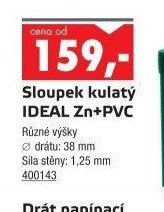 Sloupek kulatý IDEAL Zn+PVC