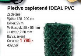 Pletivo zapletené IDEAL PVC