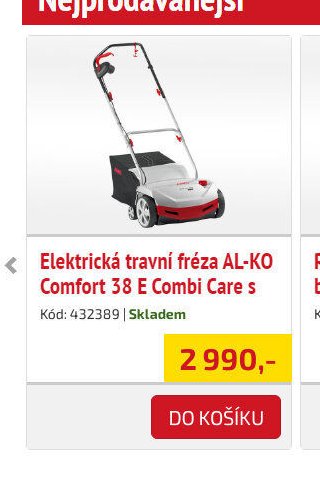 Elektrická travní fréza AL-KO Comfort 38 E Combi Care s