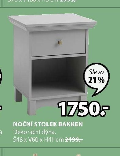 NOČNÍ STOLEK BAKKEN