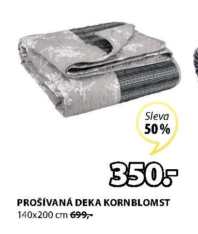 PROŠÍVANÁ DEKA KORNBLOMST
