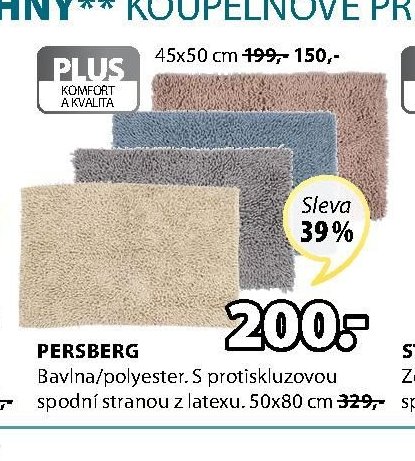 PERSBERG koupelnová předložka