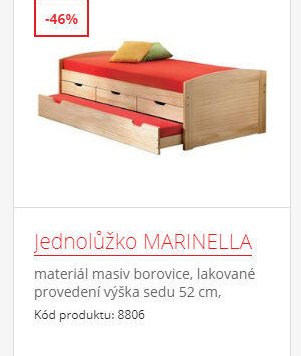Jednolůžko MARINELLA