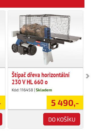 Štípač dřeva horizontální 230 V HL 660 o