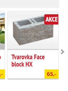 Tvarovka Face block HX