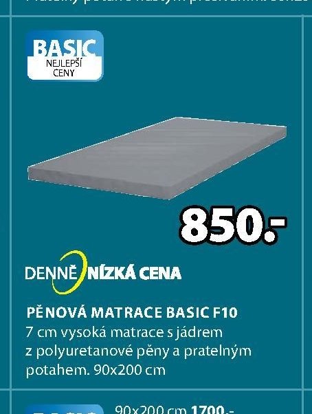 BASIC PĚNOVÁ MATRACE F10