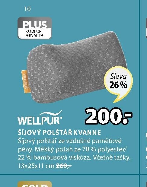 ŠÍJOVÝ POLŠTÁŘ KVANNE