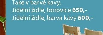 Jídelní židle, barva kávy
