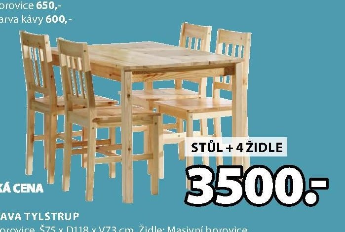 Jídelní sestava TYLSTRUP