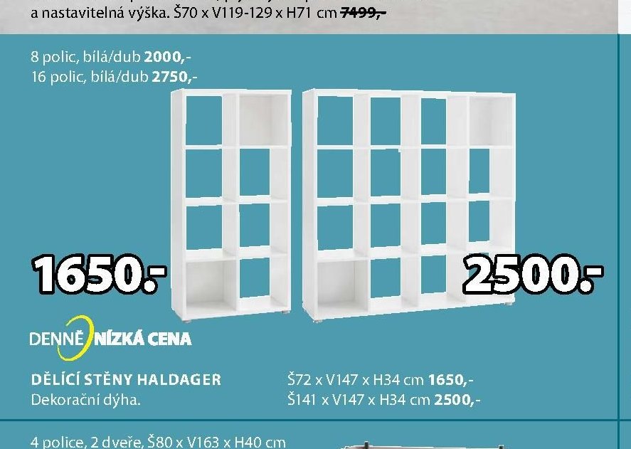 DĚLÍCÍ STĚNY HALDAGER