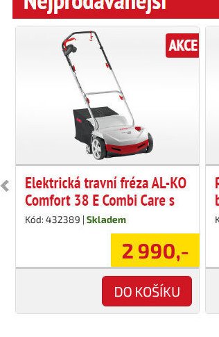 Elektrická travní fréza AL-KO Comfort 38 E Combi Care