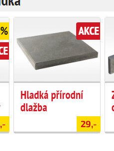 Hladká přírodní dlažba