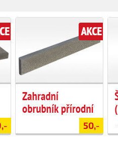 Zahradní obrubník přírodní