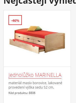 Jednolůžko MARINELLA