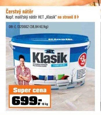 Malířský nátěr HET Klasik