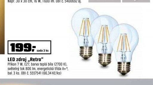 LED zdroj „Retro“