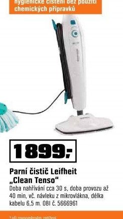 Parní čistič Leifheit „Clean Tenso“