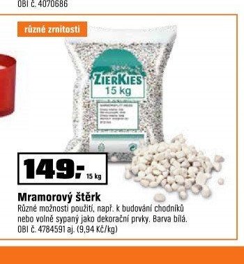 Mramorový štěrk