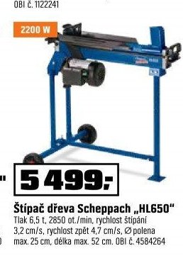 Štípač dřeva Scheppach HL650