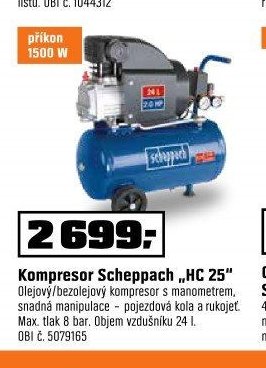 Kompresor Scheppach HC 25