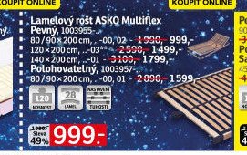 Lamelový rošt ASKO Multiflex