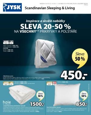 akční leták Jysk 22.10.2020-4.11.2020