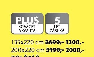 PLUS 135x220 cm přikrývka