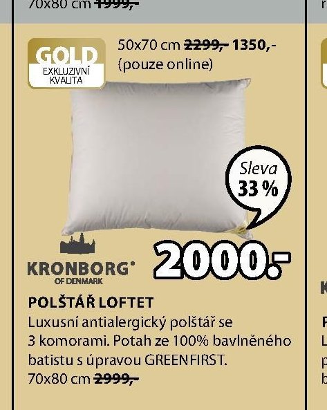 Polštář LOFTET