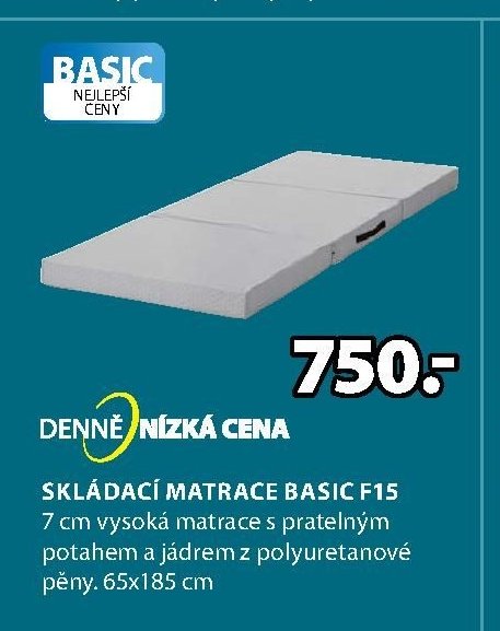 Skládací matrace BASIC F15